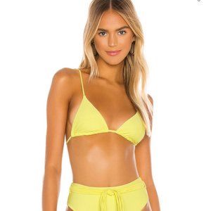 The Vivi Bikini Top- Lovewave, Size medium, Color Limeade